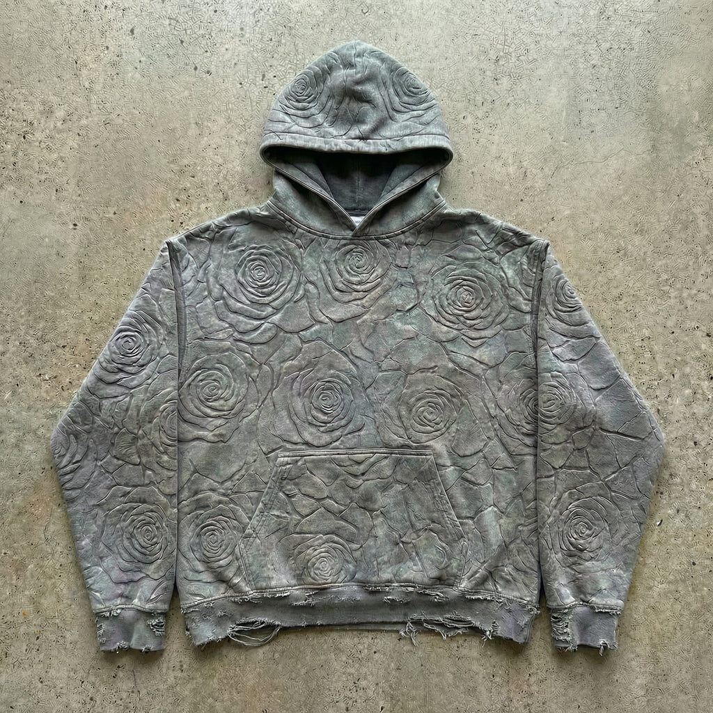 Cracked Rose Boxy Hoodie