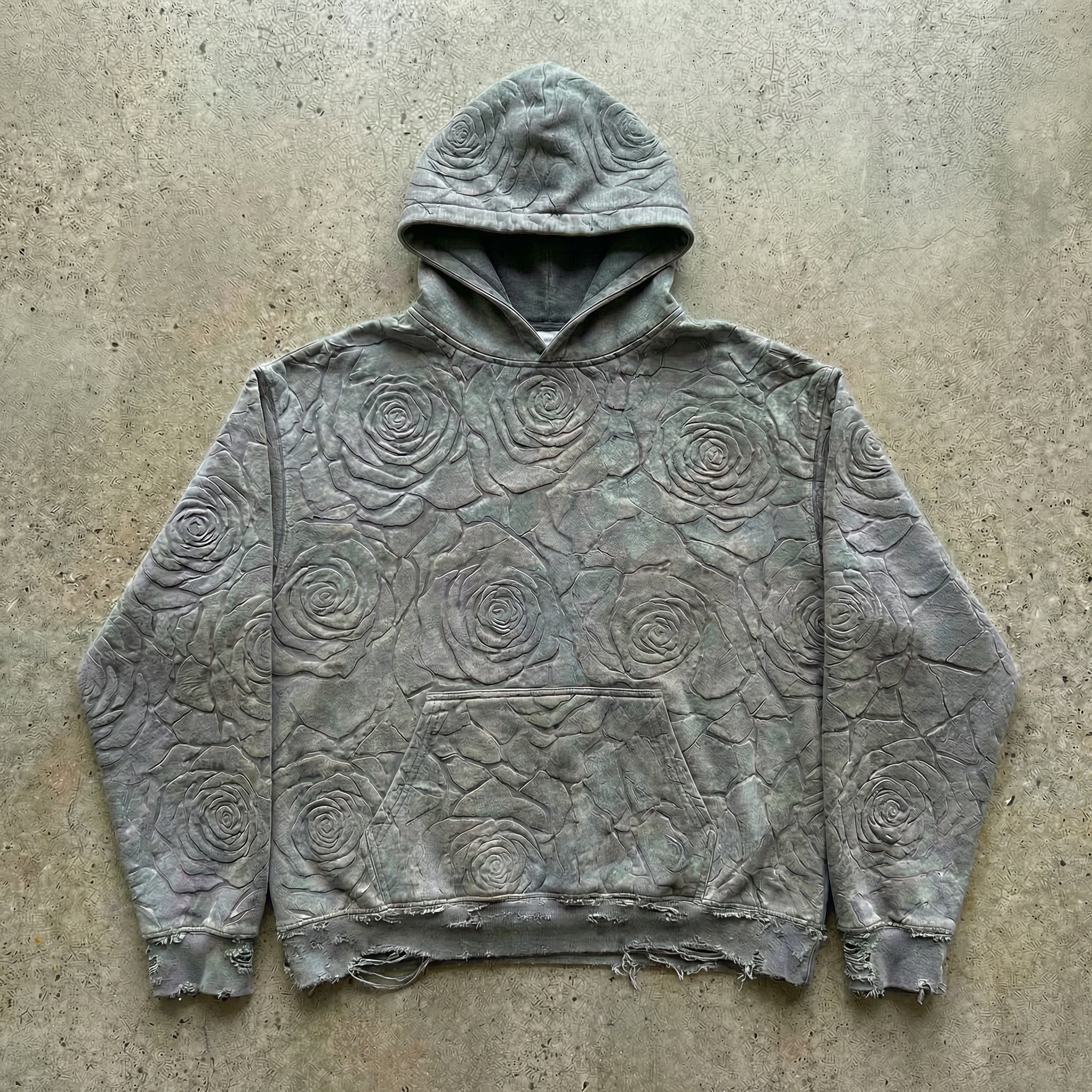 Cracked Rose Boxy Hoodie