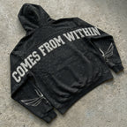 Motivational Boxy Rhinestone Hoodie