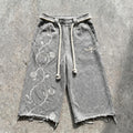 'Rose Throne' 3/4 sweat short