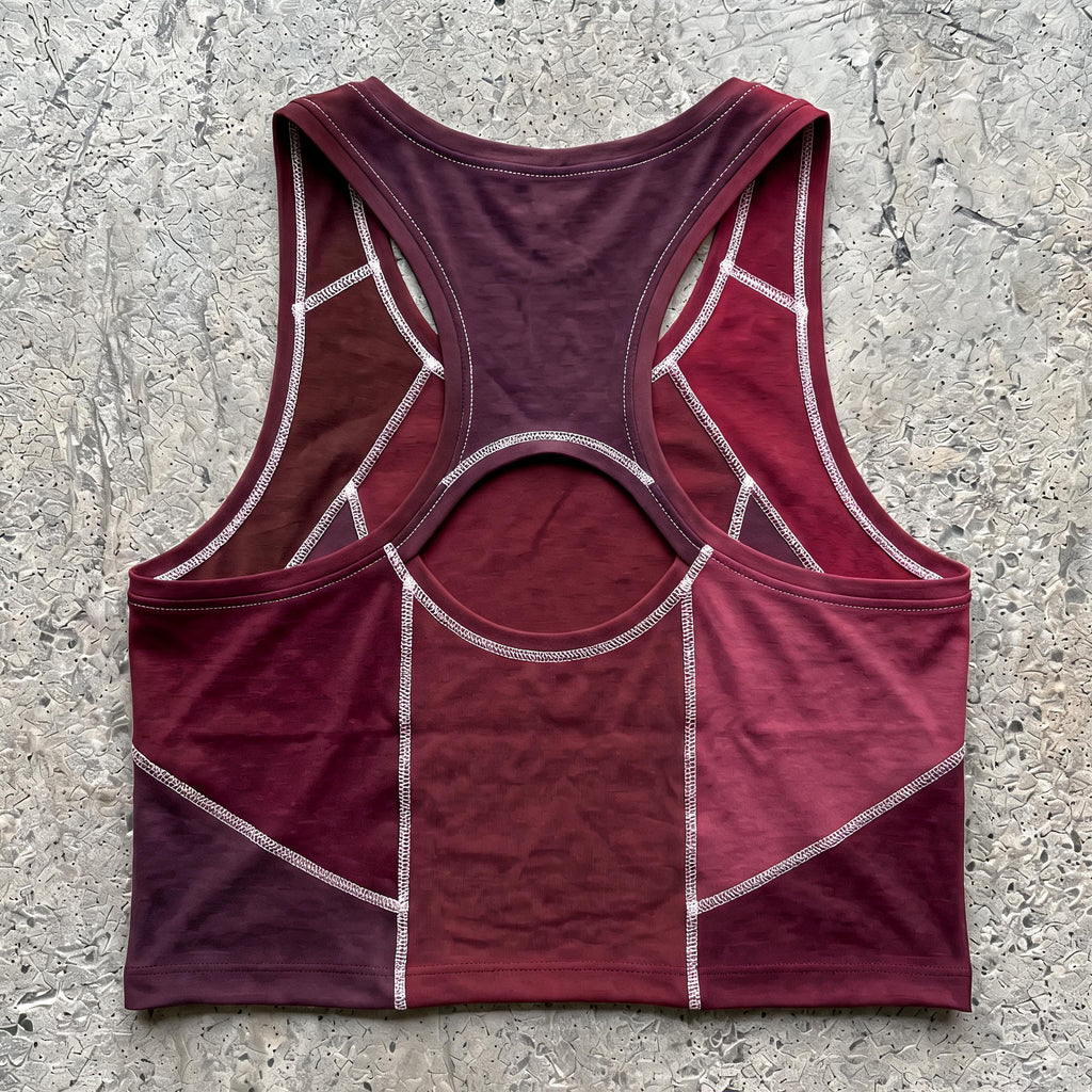 Cropped Paneled Yoga Tank
