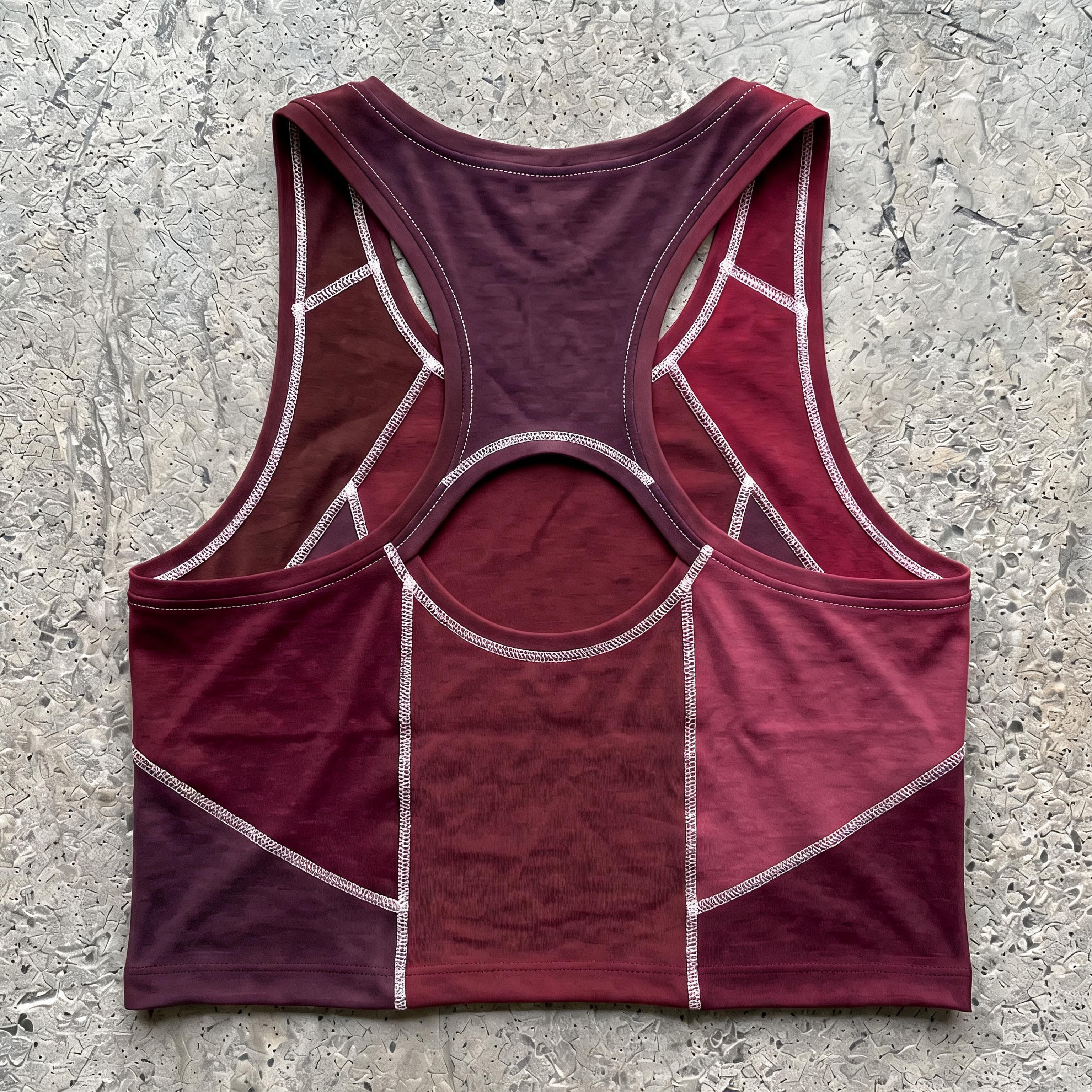 Cropped Paneled Yoga Tank