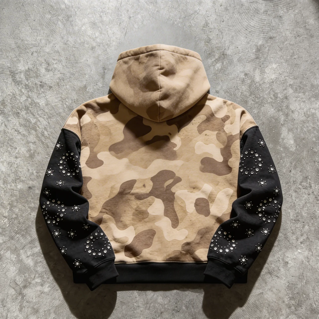 Desert Camo 'Christ' Zip Hoodie